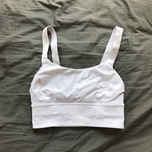 WHITE LULULEMON BRA size 2